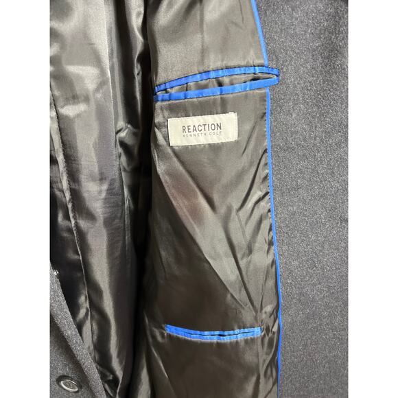 Kenneth Cole Mens 44 Raburn Wool Blend Over Coat Top Old Money Quiet Luxury - Picture 6 of 10